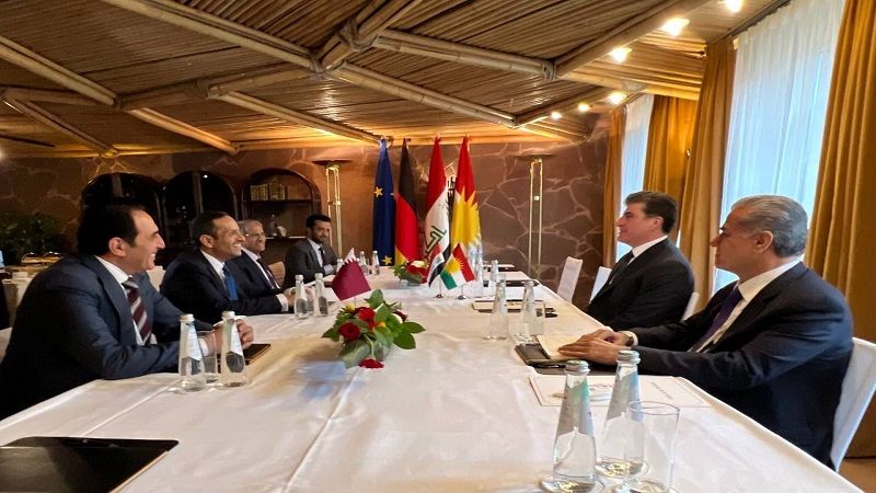 سەرۆکى هەرێمى کوردستان و وەزیرى دەرەوەى قەتەر جەخت لەپاراستنى سه‌قامگیرى ڕۆژهه‌ڵاتى ناوه‌ڕاست دەکەنەوە‌